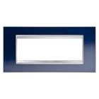 Gewiss - PLAQUE LUX 6P METAL BLUE CHIC