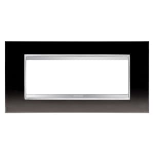 Gewiss - PLAQUE APPAREILLAGE LUX 6P METAL CANON FUSIL - GW16206ML