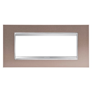 Gewiss - PLAQUE LUX 6P METAL BRONZE PEARL