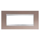 Gewiss - PLAQUE LUX 6P METAL BRONZE PEARL