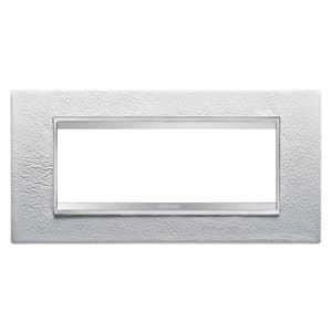 Gewiss - PLAQUE LUX 6P CUIR BL