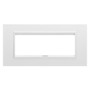 Gewiss - PLAQUE LUX 6P METAL BL MONOCROME