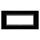 Gewiss - PLAQUE LUX 6P METAL NO MONOCROME