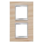 Gewiss - PLAQUE APPAREILLAGE LUX INT. 2+2P V.E. 71 ÉRABLE - GW16224LA