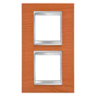 Gewiss - PLAQUE LUX INT. 2+2P V.E. 71 CERISIER