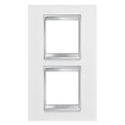 Gewiss - PLAQUE LUX INT. 2+2P V.E. 71 CUIR BL