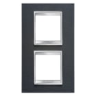 Gewiss - PLAQUE LUX INT. 2+2P V.E. 71 CUIR NO