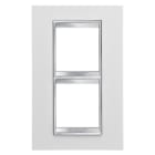 Gewiss - PLAQUE APPAREILLAGE LUX INT. 2+2P V.E. 57 BL CRÈME - GW16225TB