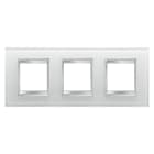 Gewiss - PLAQUE LUX INT. 2+2+2P H VERRE GLACE