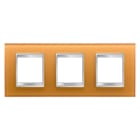 Gewiss - PLAQUE LUX INT. 2+2+2P H VERRE OCRE