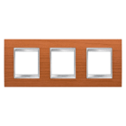 Gewiss - PLAQUE APPAREILLAGE LUX INT. 2+2+2P H CERISIER - GW16226LC