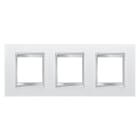 Gewiss - PLAQUE LUX INT. 2+2+2P H CUIR BL