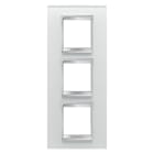 Gewiss - PLAQUE LUX INT. 2+2+2P V VERRE GLACE