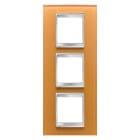 Gewiss - PLAQUE LUX INT. 2+2+2P V VERRE OCRE