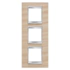 Gewiss - PLAQUE LUX INT. 2+2+2P V ÉRABLE