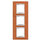 Gewiss - PLAQUE LUX INT. 2+2+2P V CERISIER