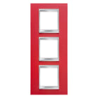 Gewiss - PLAQUE LUX INT. 2+2+2P V CUIR RUBIS