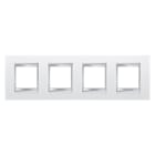 Gewiss - PLAQUE LUX INT. 2+2+2+2P H CUIR BL