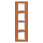 Gewiss - PLAQUE LUX INT. 2+2+2+2P V CERISIER