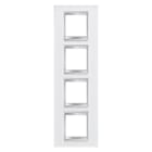 Gewiss - PLAQUE LUX INT. 2+2+2+2P V CUIR BL