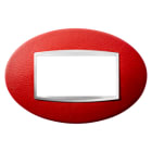 Gewiss - PLAQUE APPAREILLAGE ART 4P CUIR RUBIS - GW16304PR