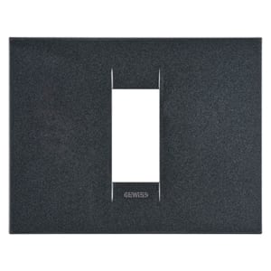 Gewiss - PLAQUE APPAREILLAGE GEO 1P ARDOISE - GW16401VA