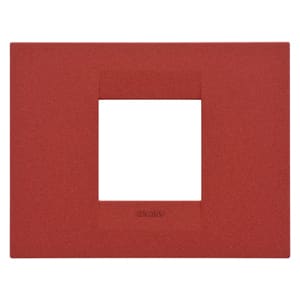 Gewiss - PLAQUE APPAREILLAGE GEO 2P RUBIS - GW16402VR