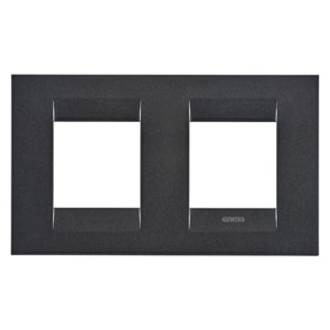 Gewiss - PLAQUE GEO INT. 2+2P H ARDOISE