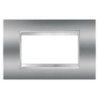 Gewiss - PLAQUE APPAREILLAGE LUX 4P CHROME - GW16204MC