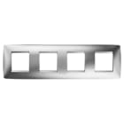 Gewiss - PLAQUE APPAREILLAGE ONE INT. 2+2+2+2P H CHROME - GW16128MC