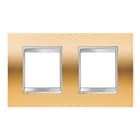 Gewiss - PLAQUE LUX INT. 2+2P H OR