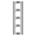 Gewiss - PLAQUE APPAREILLAGE LUX INT. 2+2+2+2P V CHROME - GW16229MC