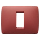 Gewiss - PLAQUE ONE RECTANGULAIRE - EN TECHNOPOLYMÈRE VERNI - 1 MOD - RUBIS - CHORUS - GW