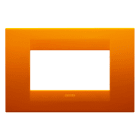 Gewiss - PLAQUE APPAREILLAGE GEO 4P ORANGE OPAL - GW16404TO