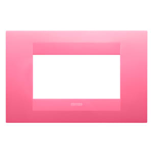 Gewiss - PLAQUE APPAREILLAGE GEO 4P ROSE SAPHIR - GW16404TZ