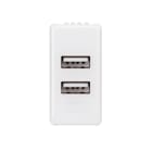 Gewiss - ALIMENTATORE DOPPIO USB 1M SY/WT