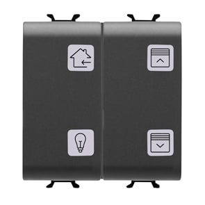 Gewiss - PULSANTIERA 4 CANALI EASY - NERO