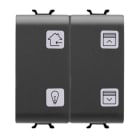 Gewiss - PULSANTIERA 4 CANALI EASY - NERO