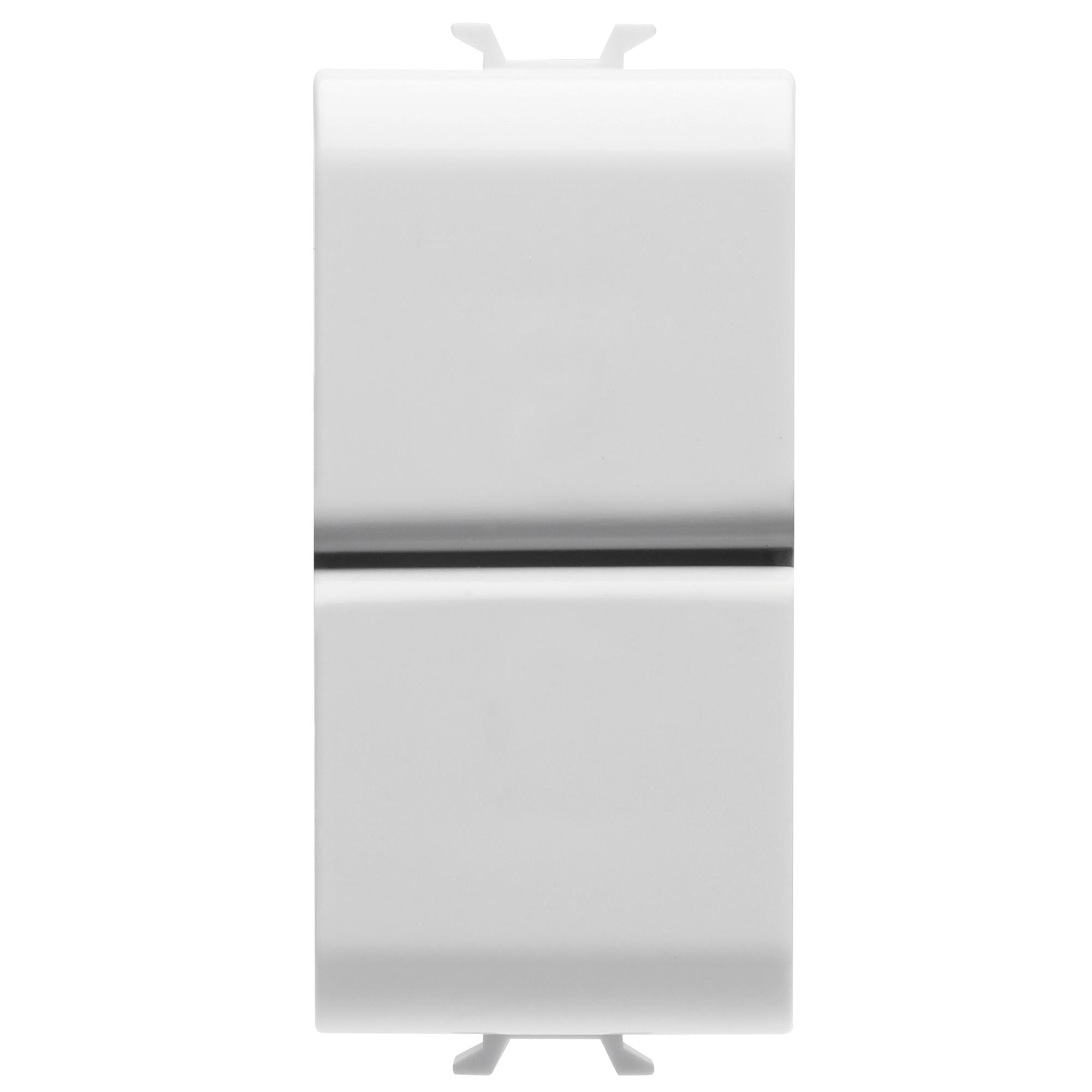 Gewiss - BOUTON-POUSSOIR UNIPOLAIRE 250Vca +NO 16A - DOUBLE - 1 MODULE - BL - CHORUS - GW