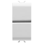 Gewiss - BOUTON-POUSSOIR UNIPOLAIRE 250Vca +NO 16A - DOUBLE - 1 MODULE - BL - CHORUS - GW