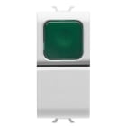 Gewiss - B-P 1M 1P NO 16A VOYANT VERT BL