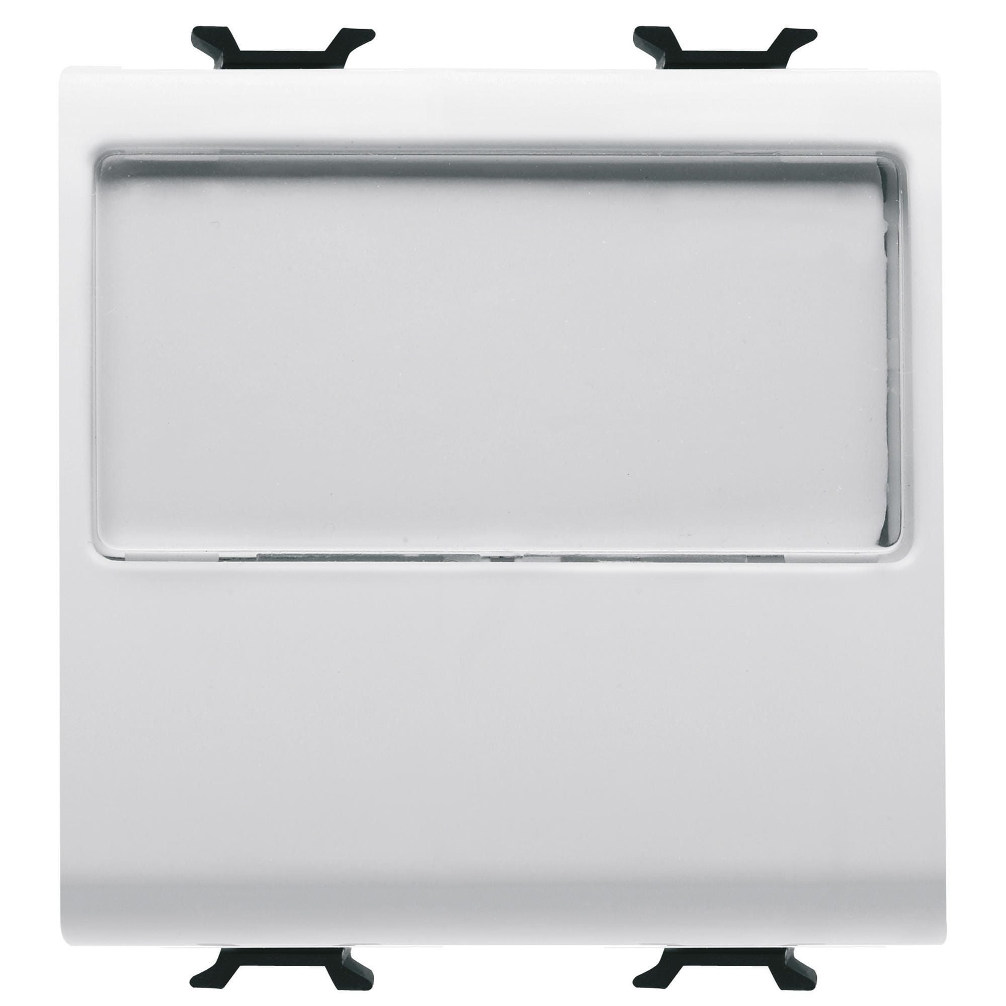 Gewiss - B-P 2M 1P NO 10A PORTE-ETIQ. LUM. BL
