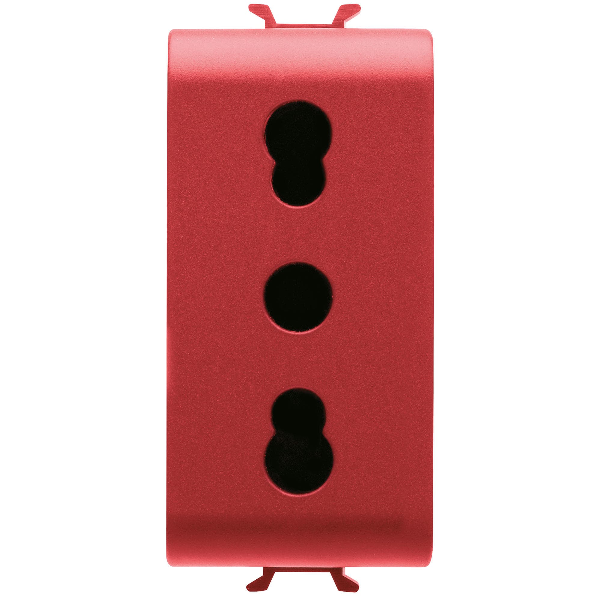 Gewiss - PRISE 1M 2P+T 16A BIV.P17-11 STD I ROUGE