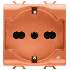 Gewiss - PRISE 2M 2P+T 16A BIV. STD I/D ORANGE
