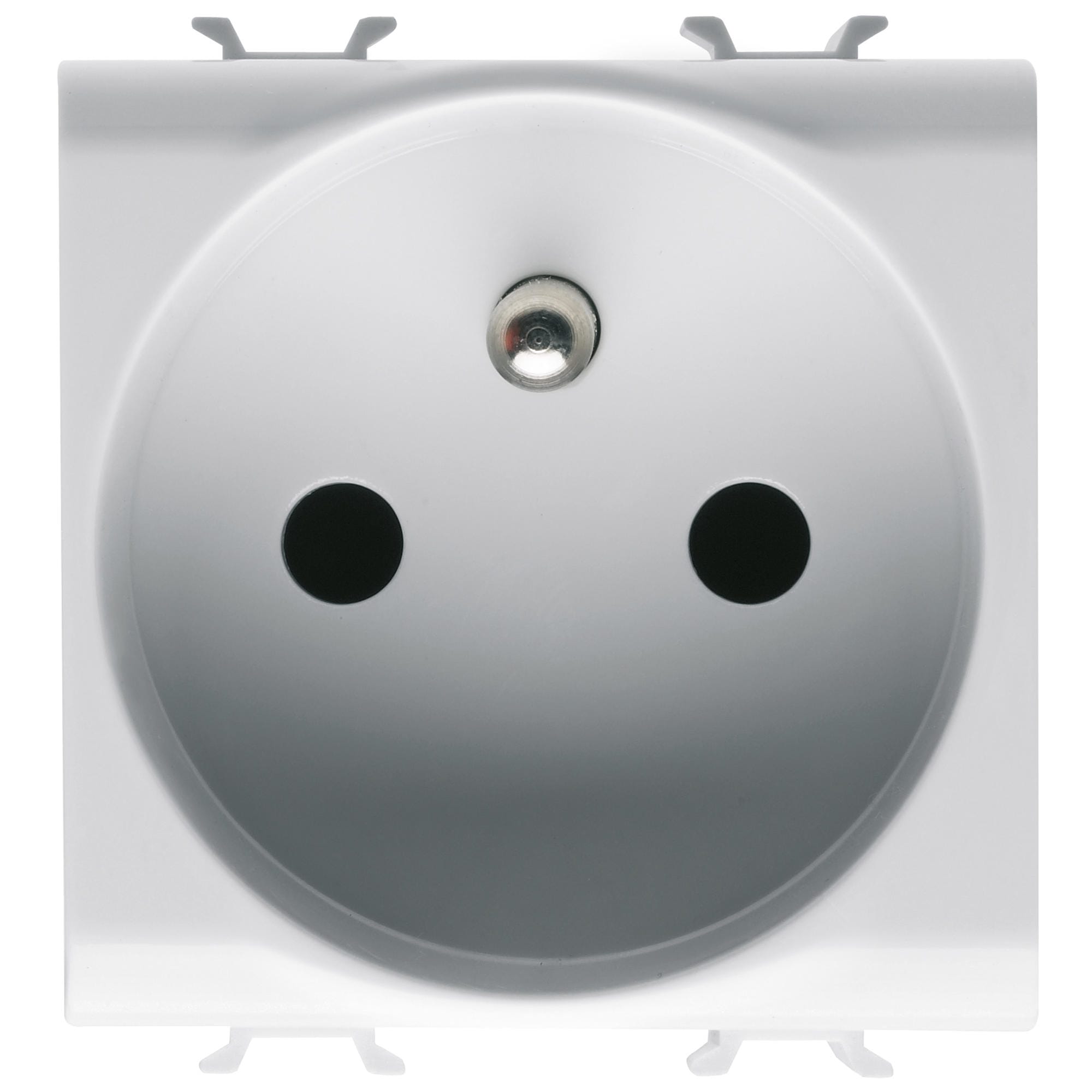 Gewiss - PRISE 2M 2 P+T 16A SERR.FR.BORNES FR BL