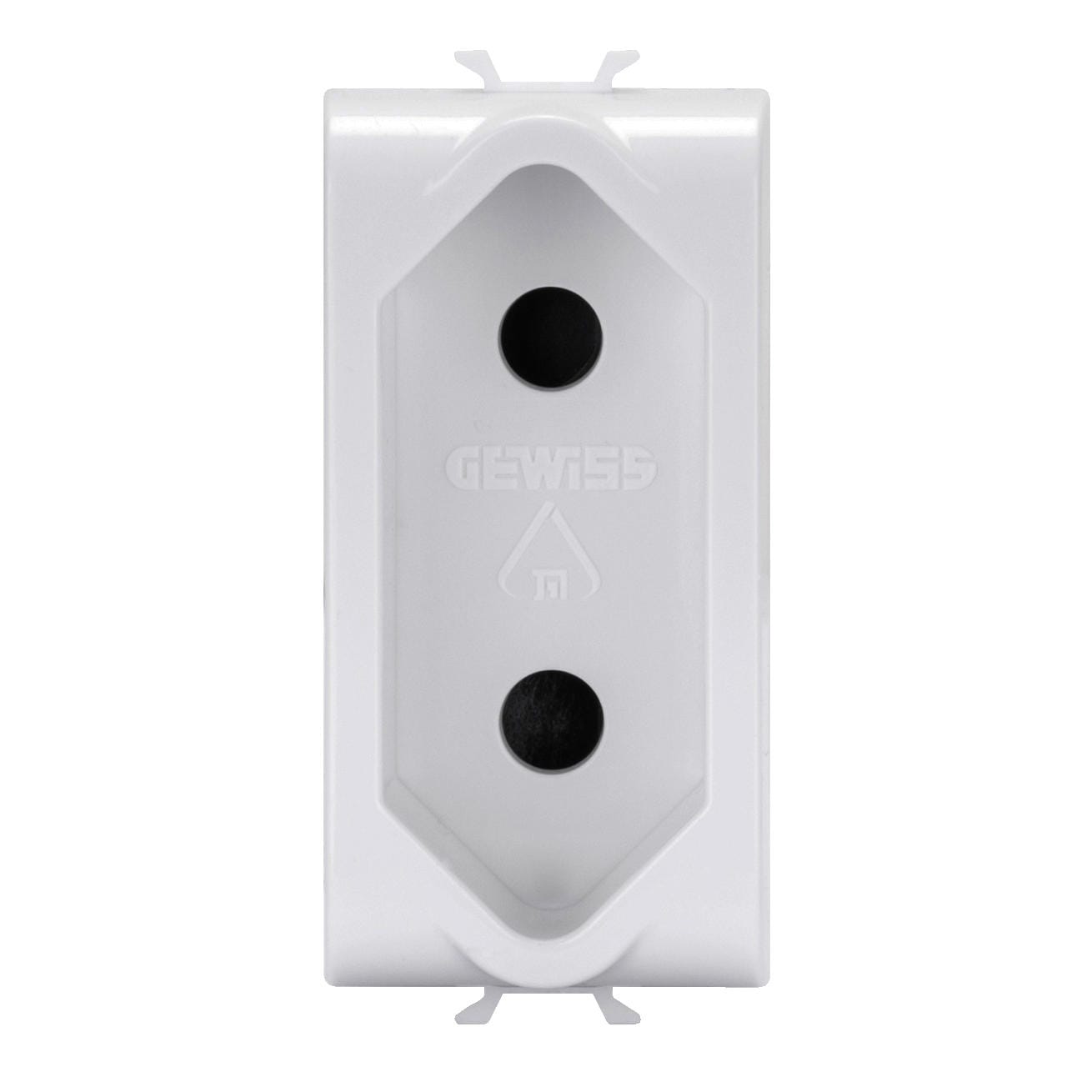Gewiss - SOCKET-OUTLET 1M 2P 10A ISRAELI STD WH - GW10282