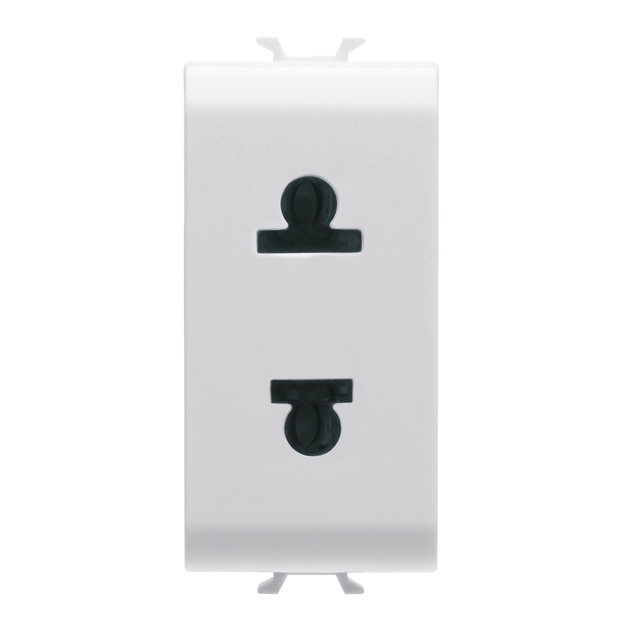 Gewiss - PRISE 1M 2 P+T 15A STD EURO-USA BL - GW10287