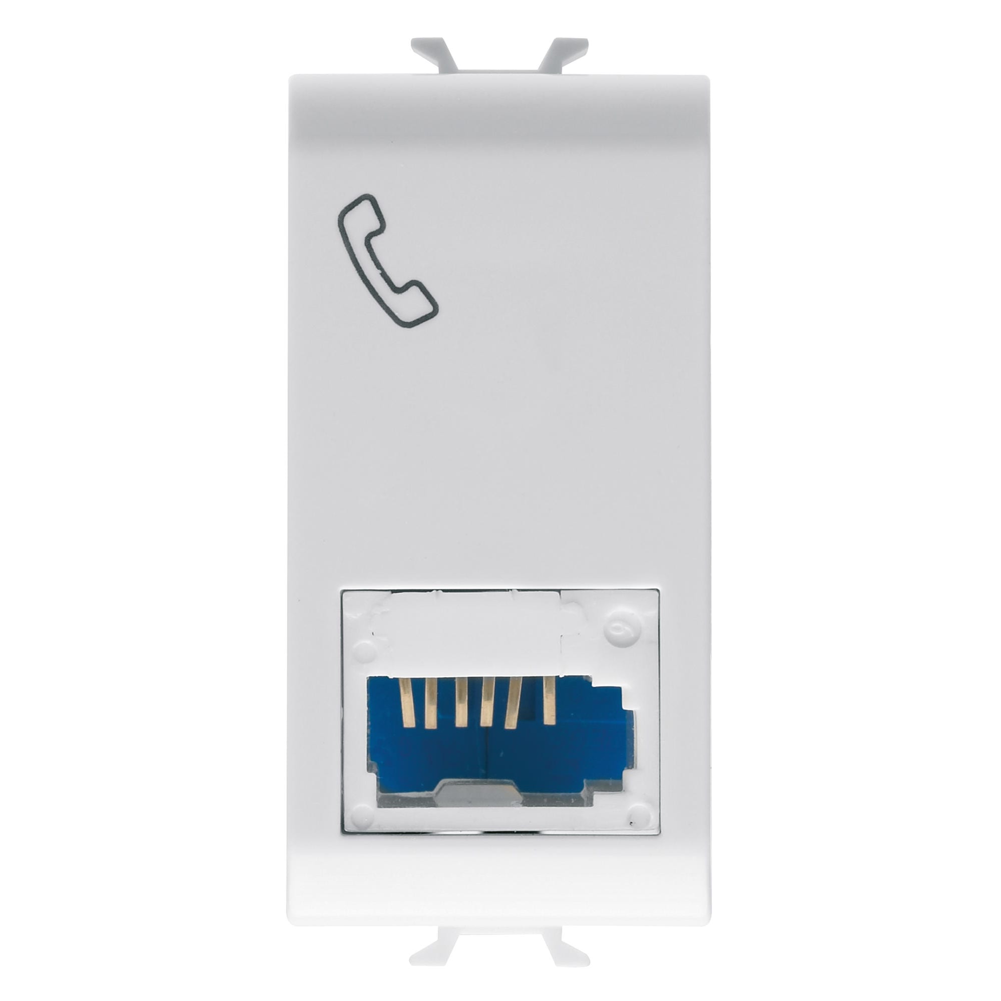 Gewiss - CONNECTEUR TELEPHONIQUE STD ANGL. BL