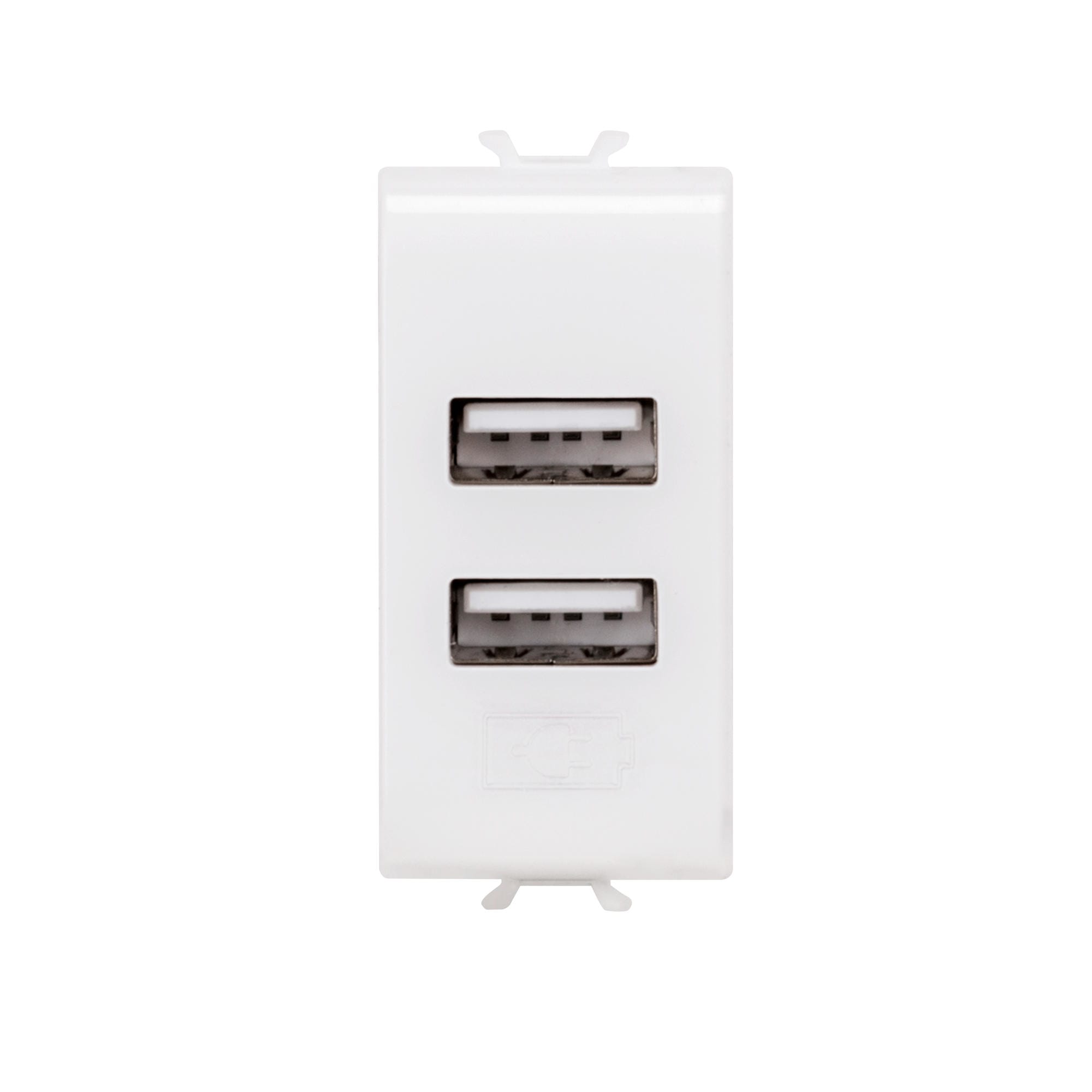 Gewiss - ALIMENTATORE DOPPIO USB 1M BIANCO