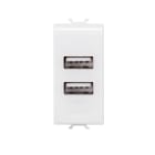 Gewiss - ALIMENTATORE DOPPIO USB 1M BIANCO